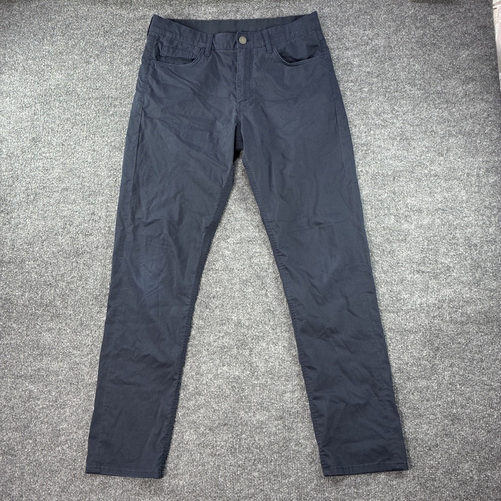 Faherty Reserve Pants Mens 30x30 Navy Blue Chino Movement Slim 5-Pocket Stretch